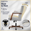 Finch Neo One Ergonomic Mid Back Office Chair in Soft Velvet Upholstery Gray