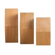 Universal Expert Abacus Hexagon Shelves Set of 3 Modern Oak