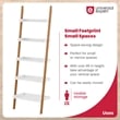 Universal Expert Remus Ladder Bookshelf Modern Oak and White