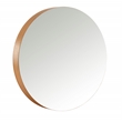Universal Expert Remus Round Mirror Modern Oak