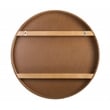 Universal Expert Remus Round Mirror Modern Oak