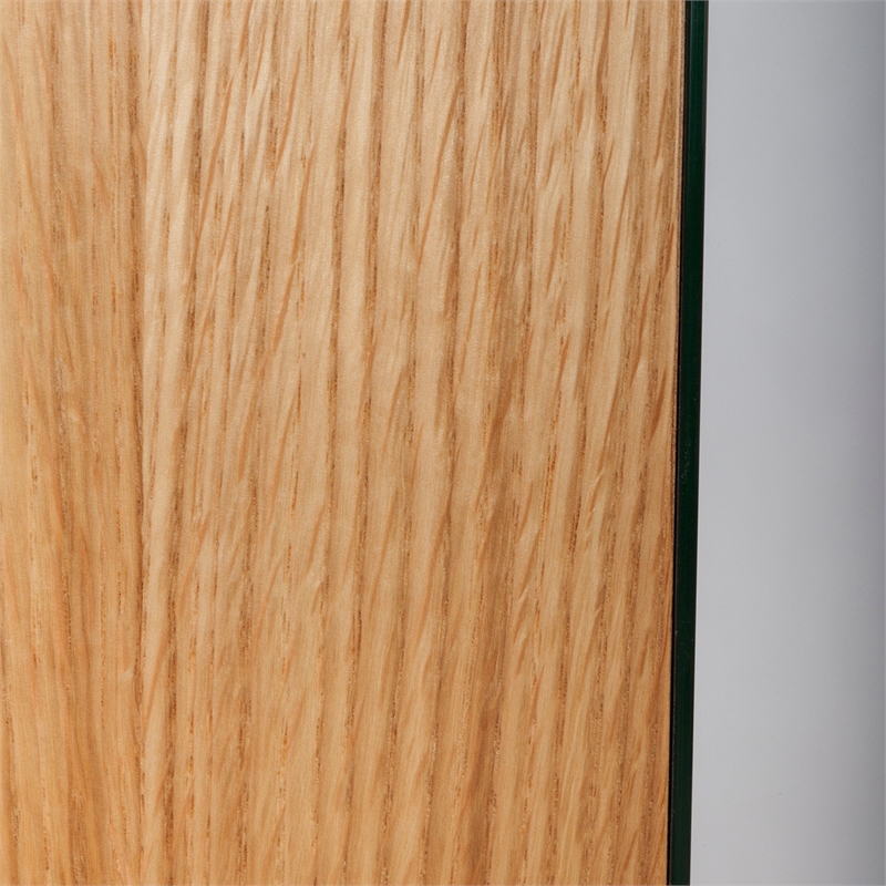 Universal Expert Remus Round Mirror Modern Oak