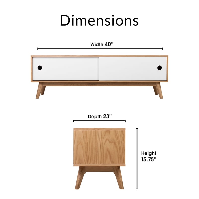 Universal Expert Abacus Storage Console Modern Oak