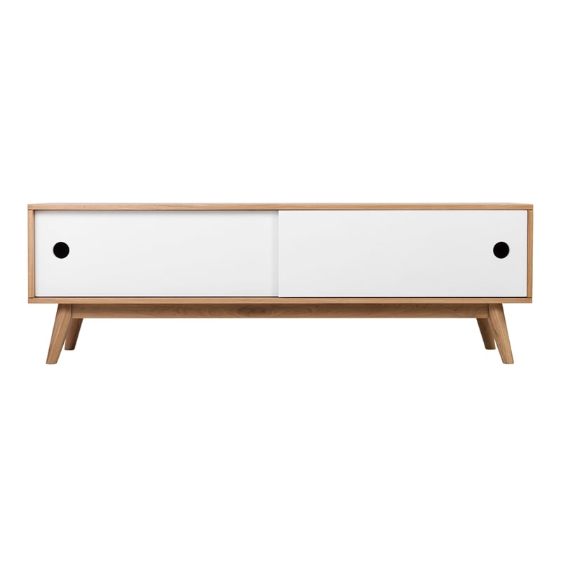 Universal Expert Abacus Storage Console Modern Oak