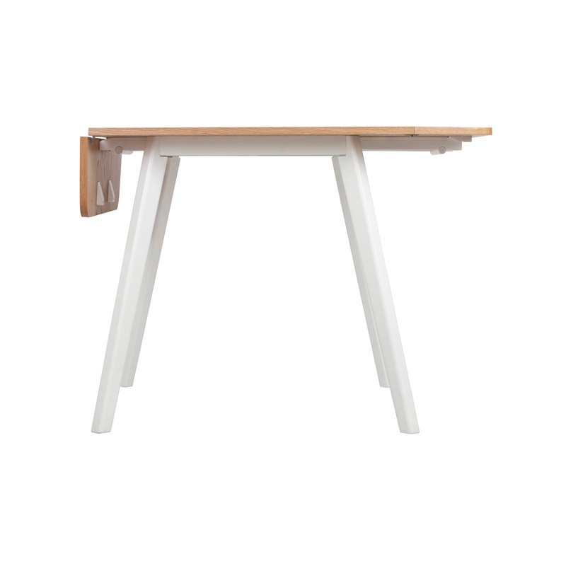 Universal Expert Abacus Extendable Dining Table Modern Oak and White