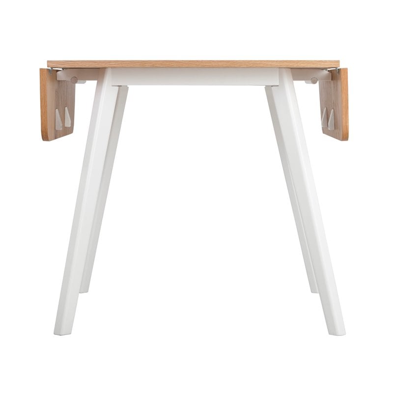 Universal Expert Abacus Extendable Dining Table Modern Oak and White