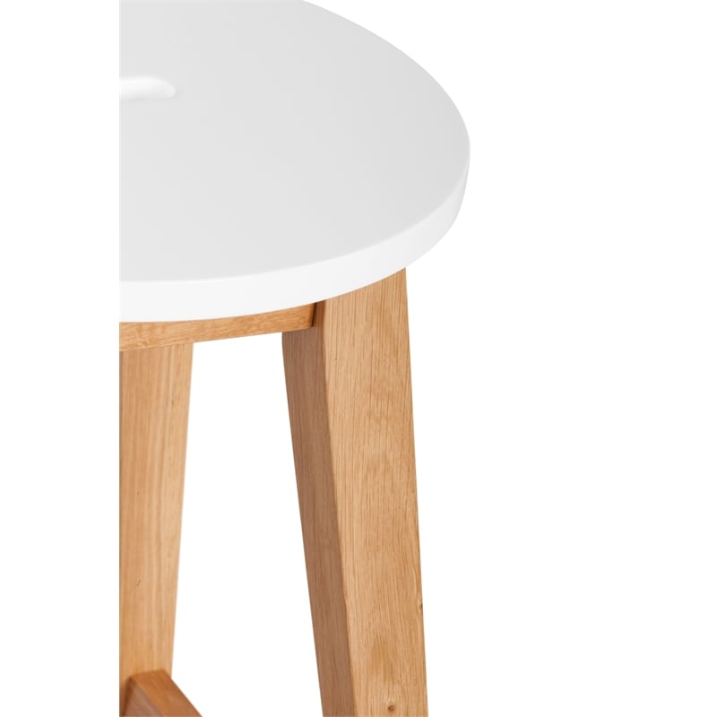 Universal Expert Abacus Barstool Modern Oak and White