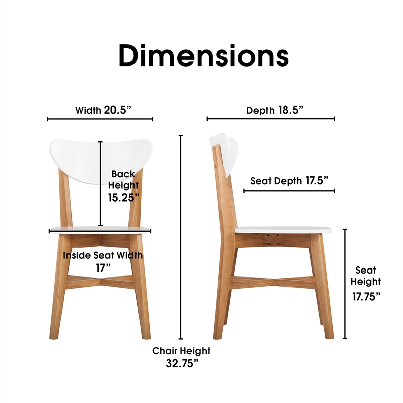 Universal Expert Abacus Chair Modern Oak and White