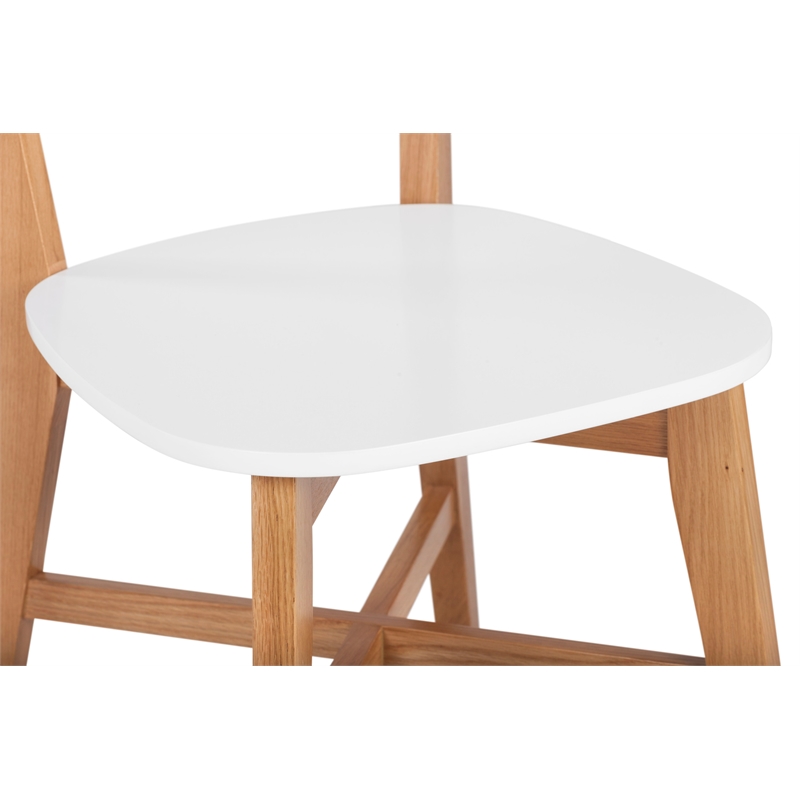 Universal Expert Abacus Chair Modern Oak and White