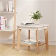 Universal Expert Remus Square Side Table Modern Oak and White