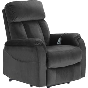 clickdecor samson power lift recliner chair dark gray