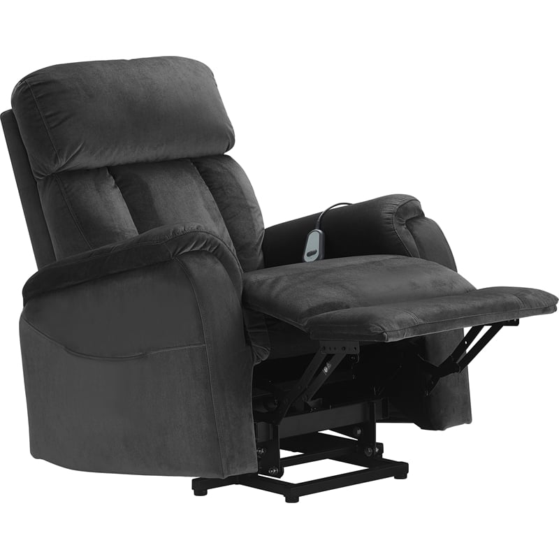 ClickDecor Samson Power Lift Recliner Chair Dark Gray
