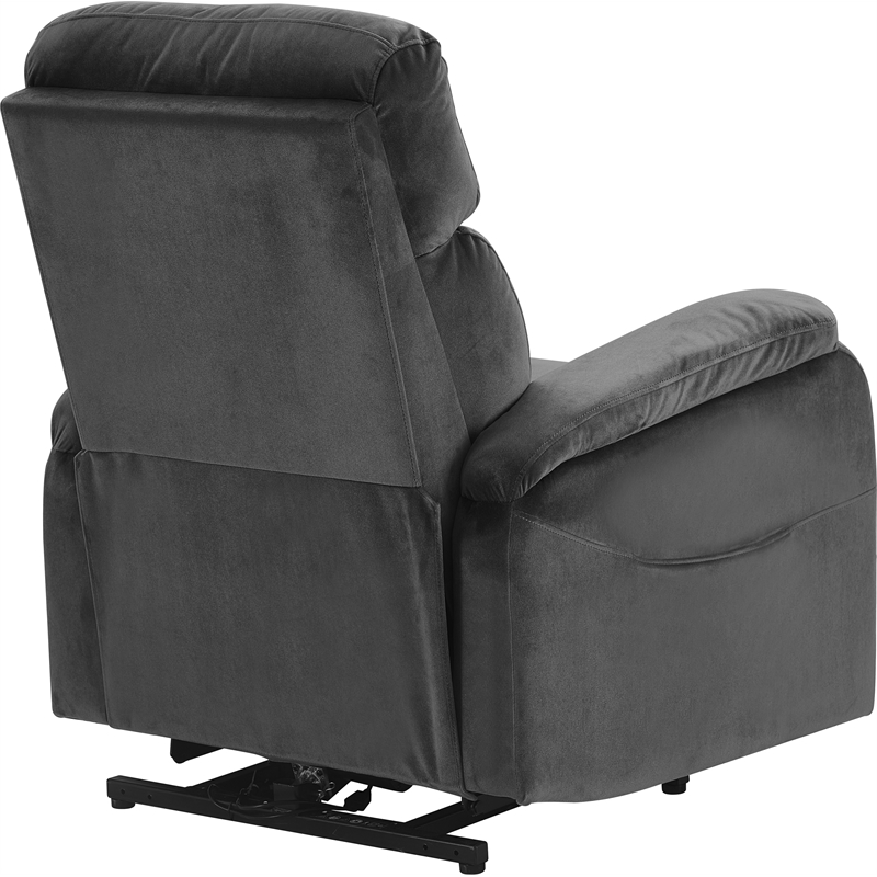ClickDecor Samson Power Lift Recliner Chair Dark Gray
