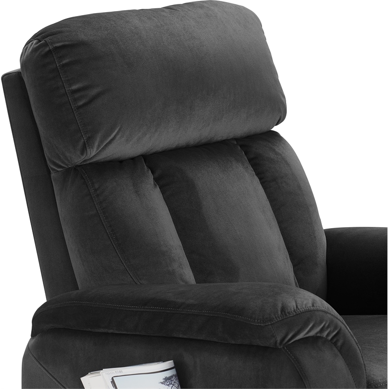 ClickDecor Samson Power Lift Recliner Chair Dark Gray