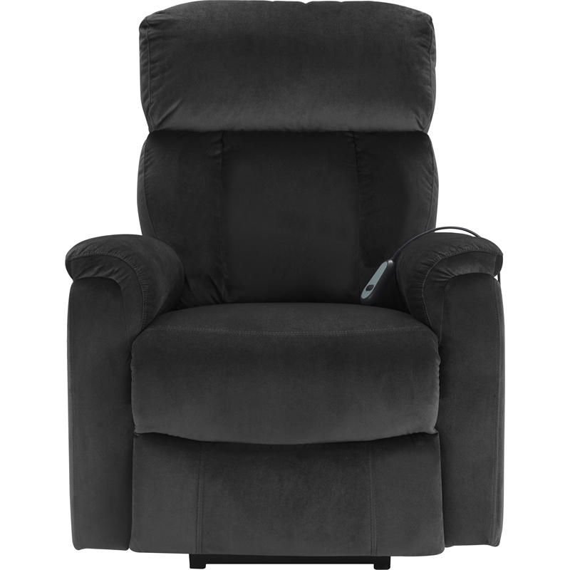 ClickDecor Samson Power Lift Recliner Chair Dark Gray