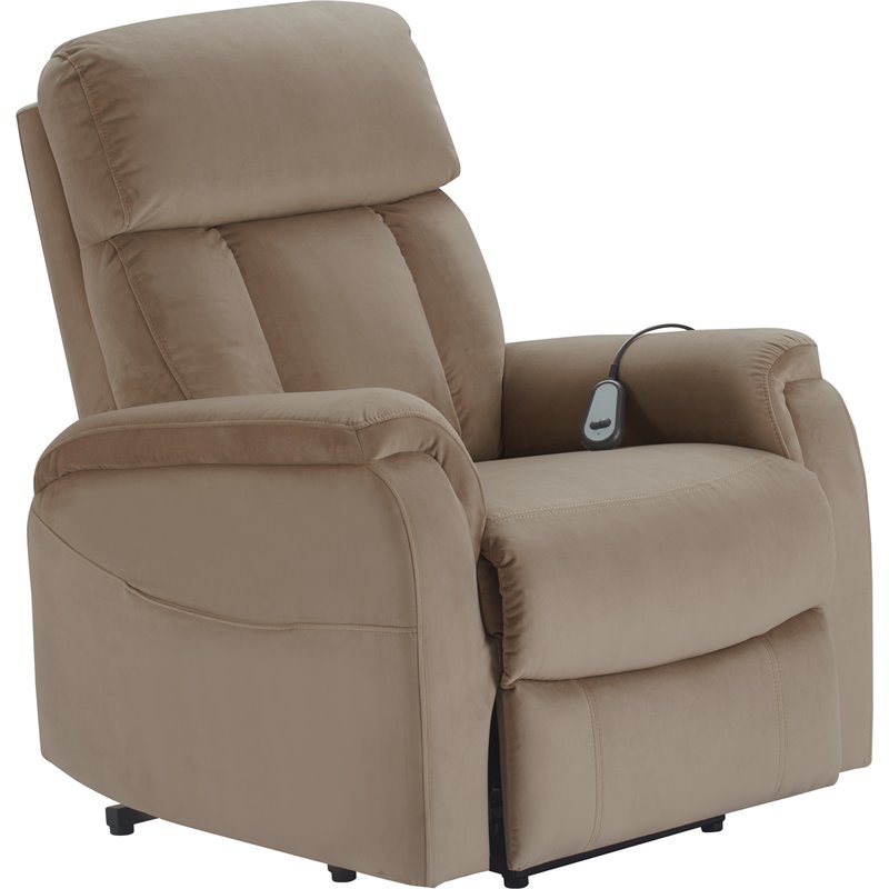 ClickDecor Samson Power Lift Recliner Chair Taupe