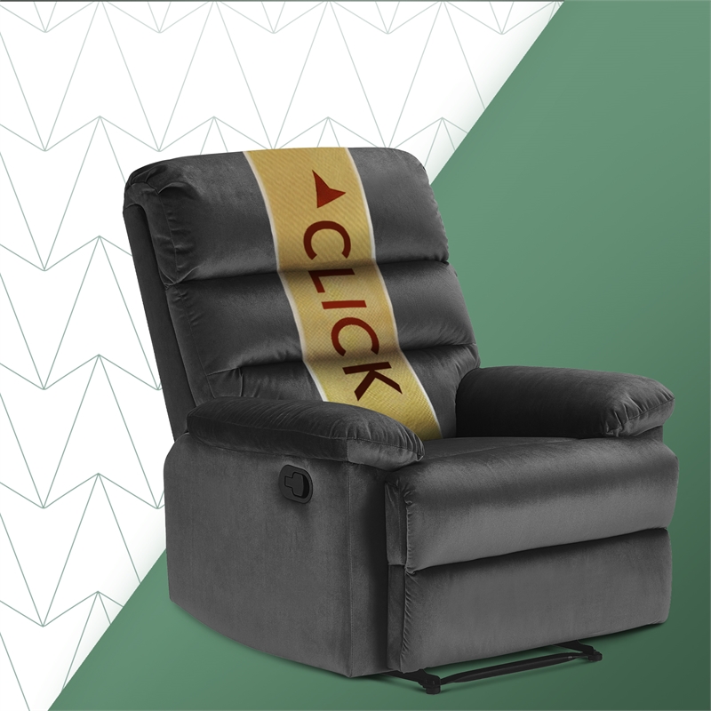 ClickDecor Davis Recliner Chair Dark Gray