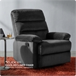 ClickDecor Davis Recliner Chair Dark Gray