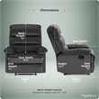 ClickDecor Davis Recliner Chair Dark Gray