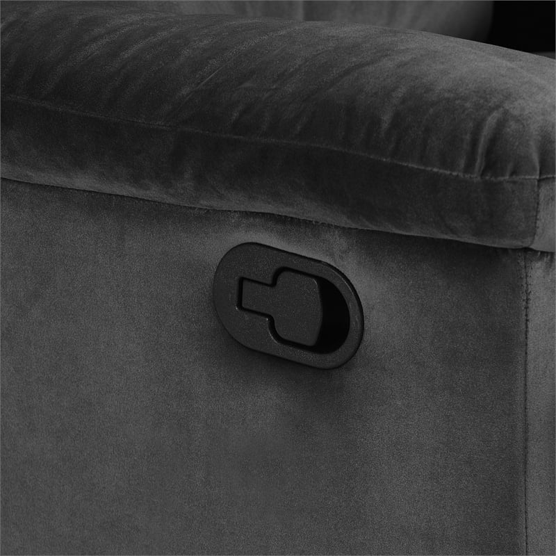 ClickDecor Davis Recliner Chair Dark Gray