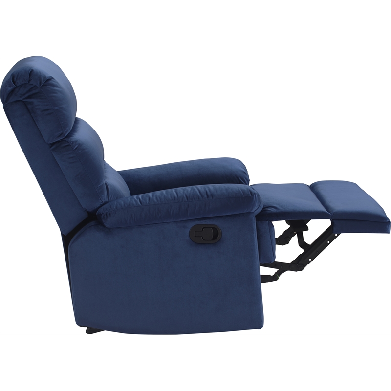 ClickDecor Davis Recliner Chair Blue