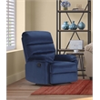 ClickDecor Davis Recliner Chair Blue