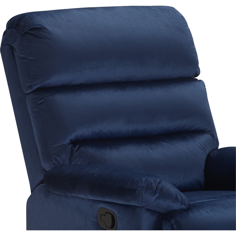 ClickDecor Davis Recliner Chair Blue