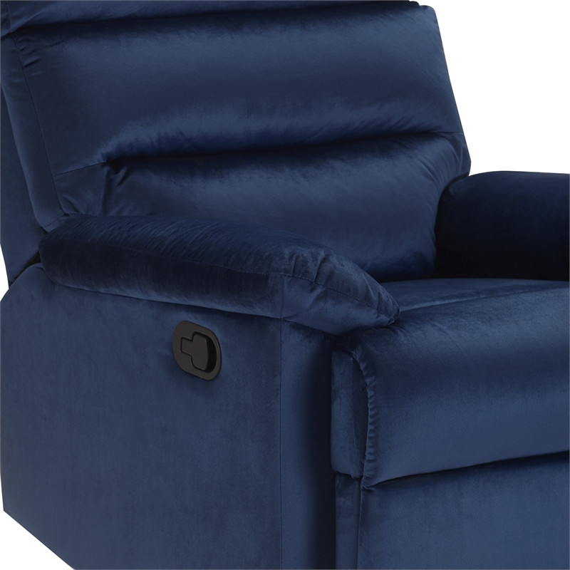 ClickDecor Davis Recliner Chair Blue