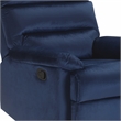 ClickDecor Davis Recliner Chair Blue