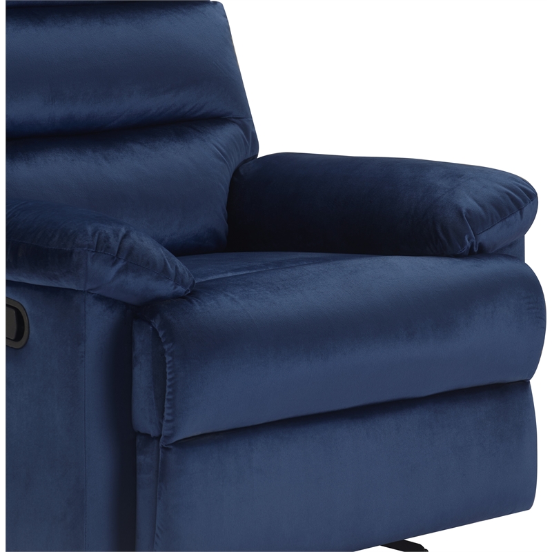 ClickDecor Davis Recliner Chair Blue