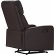 ClickDecor Henderson Leather Recliner Chair Dark Brown