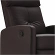 ClickDecor Henderson Leather Recliner Chair Dark Brown