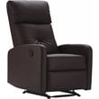 ClickDecor Henderson Leather Recliner Chair Dark Brown