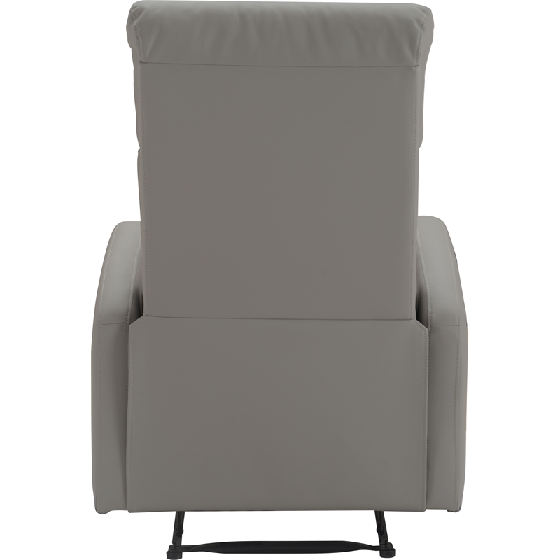 ClickDecor Henderson Leather Recliner Chair Gray