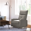 ClickDecor Henderson Leather Recliner Chair Gray