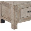 ClickDecor Cottage Upholstered Storage Bench Weathered Ash