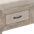 ClickDecor Cottage Upholstered Storage Bench Weathered Ash