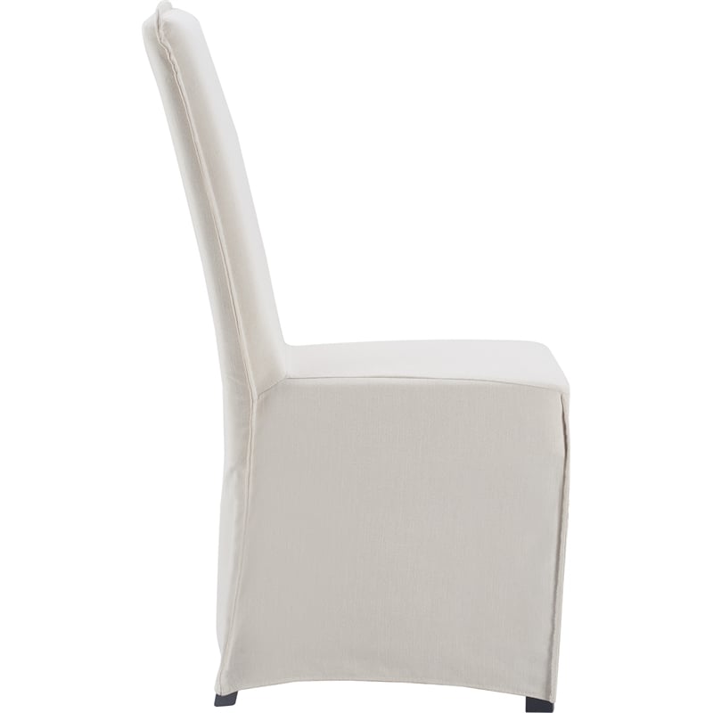Finch Grayson Parsons Dining Chairs with Removable Slipcover Set of 2 Ivory
