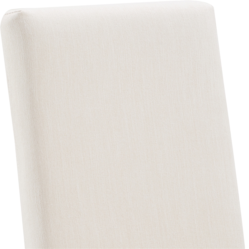 Finch Hayes Parsons Dining Chairs with Removable Slipcover Set of 2 Ivory White