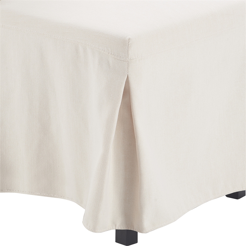 Finch Hayes Parsons Dining Chairs with Removable Slipcover Set of 2 Ivory White