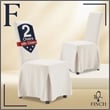 Finch Hayes Parsons Dining Chairs with Removable Slipcover Set of 2 Ivory White