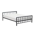 ClickDecor Evans Modern Metal Platform Queen Bed in Black