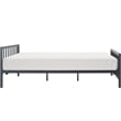 ClickDecor Evans Modern Metal Platform Queen Bed in Black