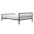 ClickDecor Evans Modern Metal Platform Queen Bed in Black