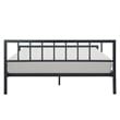 ClickDecor Evans Modern Metal Platform Queen Bed in Black