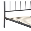 ClickDecor Evans Modern Metal Platform King Bed in Black