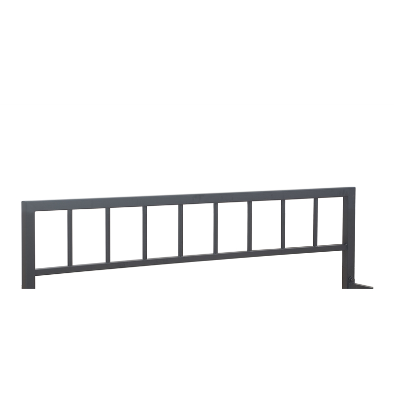 ClickDecor Evans Modern Metal Platform King Bed in Black