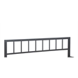 ClickDecor Evans Modern Metal Platform King Bed in Black