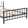ClickDecor Evans Modern Metal Platform King Bed in Black