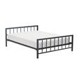 ClickDecor Evans Modern Metal Platform King Bed in Black